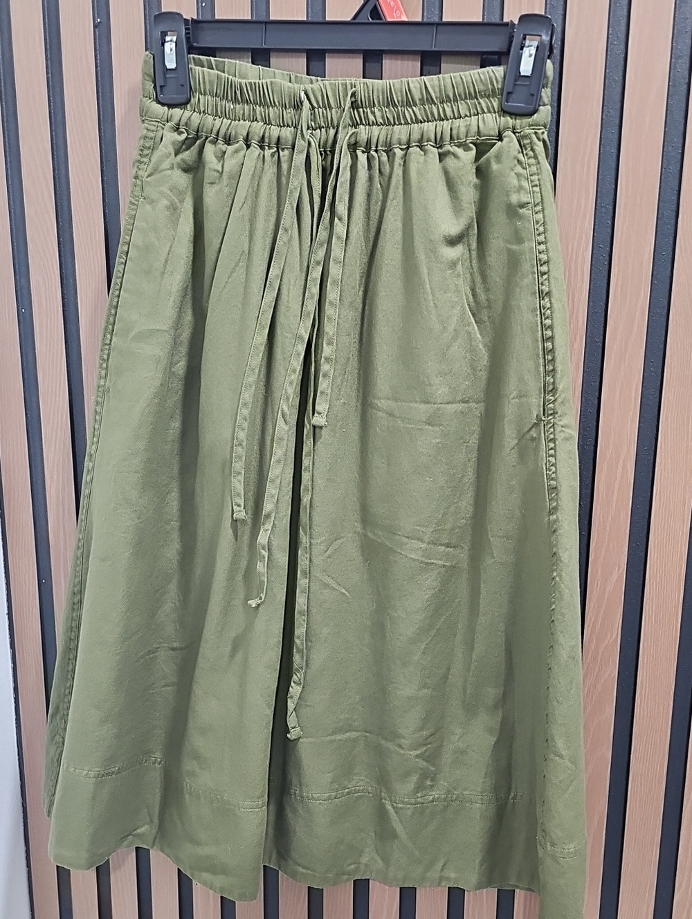 Madewell Army Green Cotton Skirt Size XXS